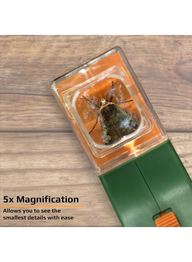 Carson BugView 5x Magnifier Quick-Release Bug Catching Tool, Insect Trap Kit, Stem Educational Exploration Toy for Kids & Adults, Catch Ladybugs, Butterflies, Dragonflies, Spider, Quick-Release, HU-10 - Image 5