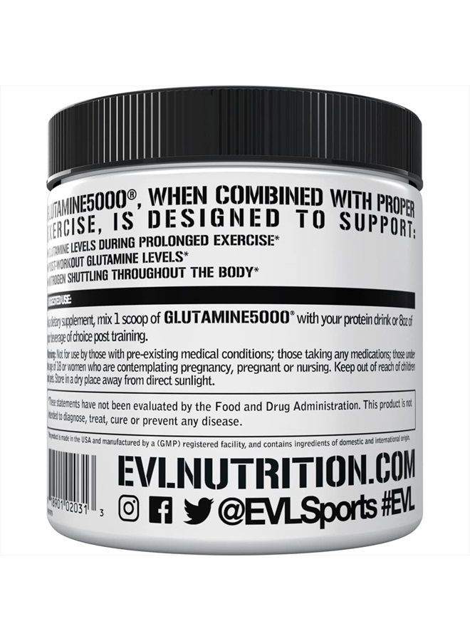 Evlution مسحوق L-جلوتامين النباتي النقي - مكمل Evlution Nutrition لزيادة أكسيد النيتريك 5 جرام من مكمل L جلوتامين لتعزيز التعافي بعد التمرين، وزيادة الضخ، وصحة الأمعاء، والطاقة، والمناعة - بدون نكهة - Image 3