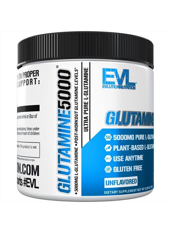 Evlution مسحوق L-جلوتامين النباتي النقي - مكمل Evlution Nutrition لزيادة أكسيد النيتريك 5 جرام من مكمل L جلوتامين لتعزيز التعافي بعد التمرين، وزيادة الضخ، وصحة الأمعاء، والطاقة، والمناعة - بدون نكهة - Image 4