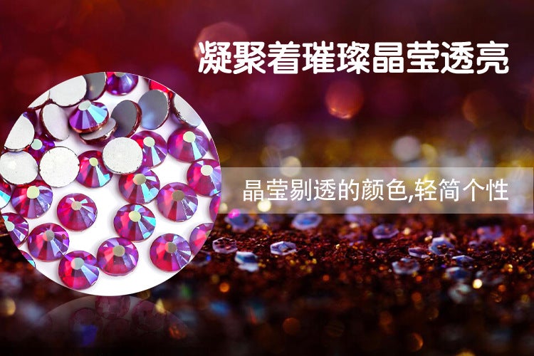 Weitun Large Packaging Glass Flat Nail Drill Jewelry Diy Mobile Phone Shell Decoration Accessories Ab Color Rhinestone Accessories - Image 4