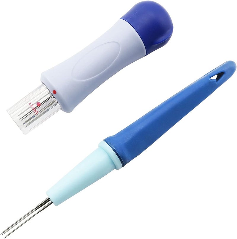 ZYAMY Pen Style Needle Felting Tool with 3 Needles and Punch Style Felting Needle Tool with 7 Barbed Needles for DIY Patchwork Wool Crafts Making Felt Patterns Needle Felting Supplies - Image 1