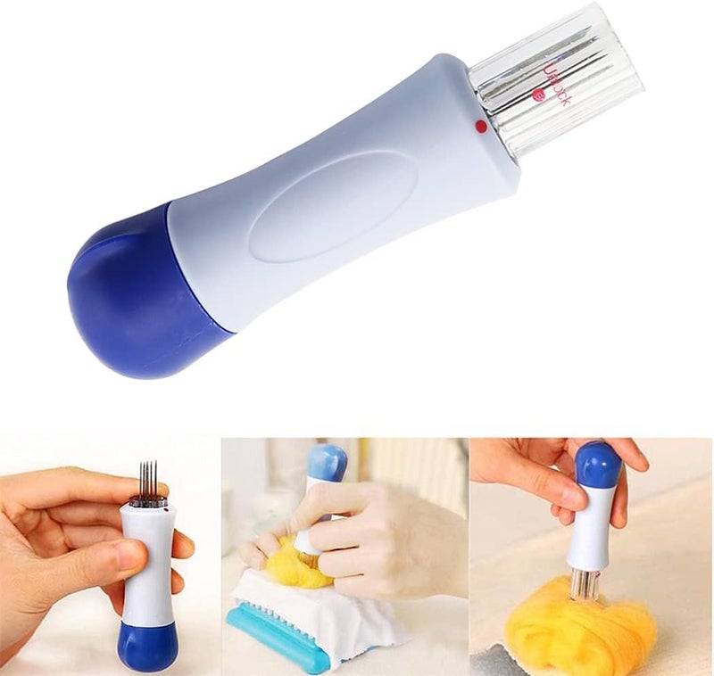 ZYAMY Pen Style Needle Felting Tool with 3 Needles and Punch Style Felting Needle Tool with 7 Barbed Needles for DIY Patchwork Wool Crafts Making Felt Patterns Needle Felting Supplies - Image 3