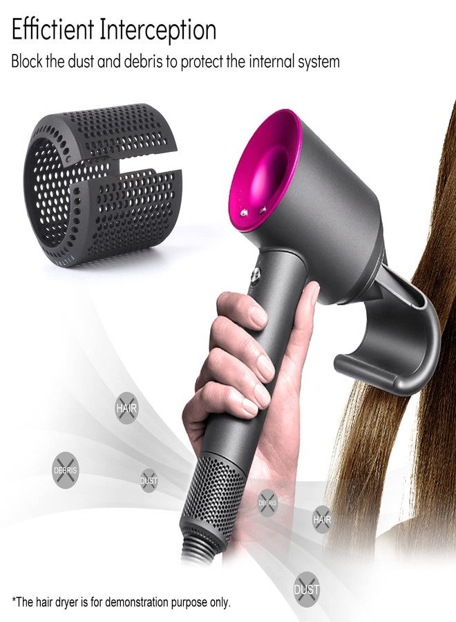 Kuflant Upgraded Hair Dryer Filter Cover Compatible with Dyson Supersonic HD01 HD03 HD07 HD08 Models, Hair Dryer Strainer Filter Replacement Parts (Gray) - Image 5