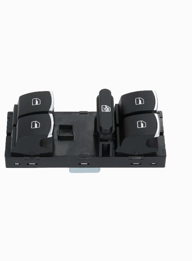 Generic Car Master Power Window Switch 5ND 959 857 for VW, for CC for Tiguan Passat B6, for Golf Jetta MK5 MK6, Driver Left Side Console Control Window Lifter (Black) - Image 1
