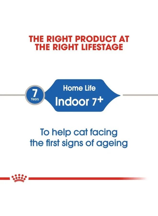 Royal Canin Feline Health Nutrition Indoor 7+ Healthy Aging & Vitality Senior Indoor Dry Cat Food Bag 1.5kg - Image 2