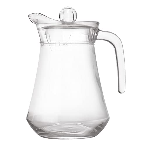 Treo by Milton Conical Fresh 1300 Glass Jug with Lid and Handle, 1 Piece, 1.3 Litre, Transparent | Serve Water | Beverages | Iced Tea | Juices | Cocktail | Milk | Chaas | Shakes - Image 3