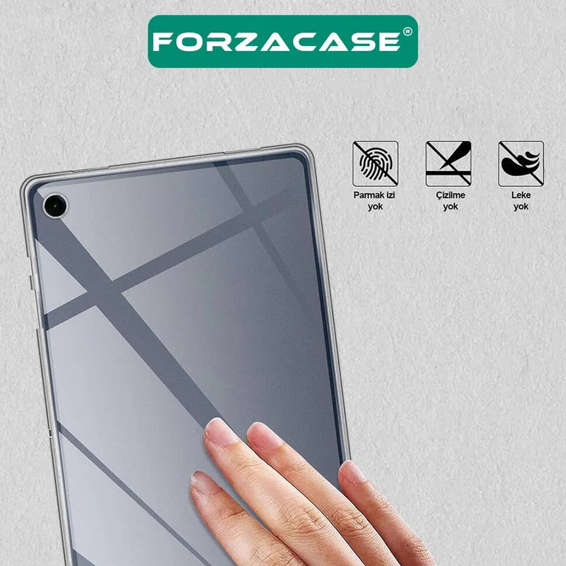 Forzacase Compatible with Samsung Galaxy Tab A9+ Plus 11 Inch Silicone Case Frosted Transparent - FC013