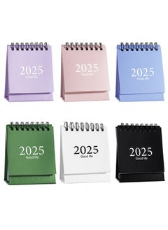 جمورو تقويم سطح المكتب الصغير، 2024-2025 - يوليو 2024 إلى ديسمبر 2025، تقويم سطح المكتب الصغير، تقويمات الوجه الدائمة، ورق سميك مزدوج الأسلاك مع ملصقات للمنزل والمكتب والمدرسة  - Image 4