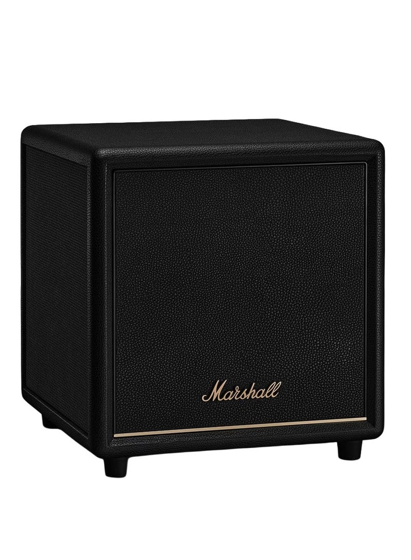 Marshall Heston Sub 200 - Portable TV Subwoofer / Wireless Connection / Deep Bass / App Connection / Premium Home Speaker / Bluetooth 5.3V and Multiple Inputs - Black - Image 1
