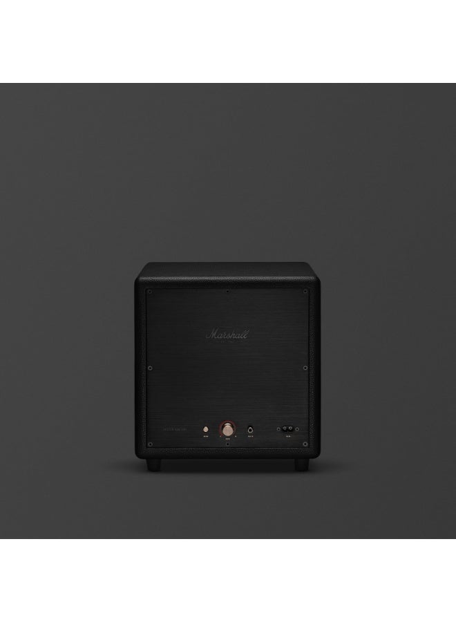 Marshall Heston Sub 200 - Portable TV Subwoofer / Wireless Connection / Deep Bass / App Connection / Premium Home Speaker / Bluetooth 5.3V and Multiple Inputs - Black - Image 4