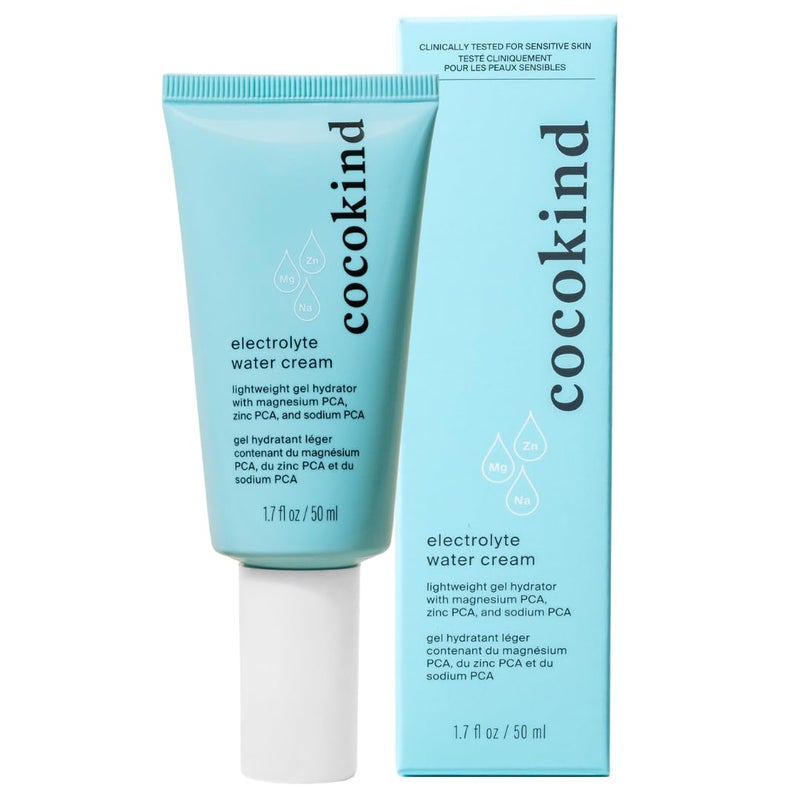 Cocokind Electrolyte Water Cream | Lightweight Water Gel Moisturizer | Balanced Hydrating Day Cream for All Skin Types | 1.7 Fl Oz - Image 1