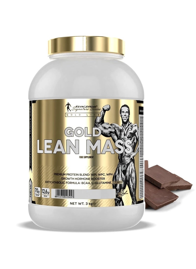 KEVIN LEVRONE - Gold Lean Mass, Chocolate Flavour, 3kg - Image 1
