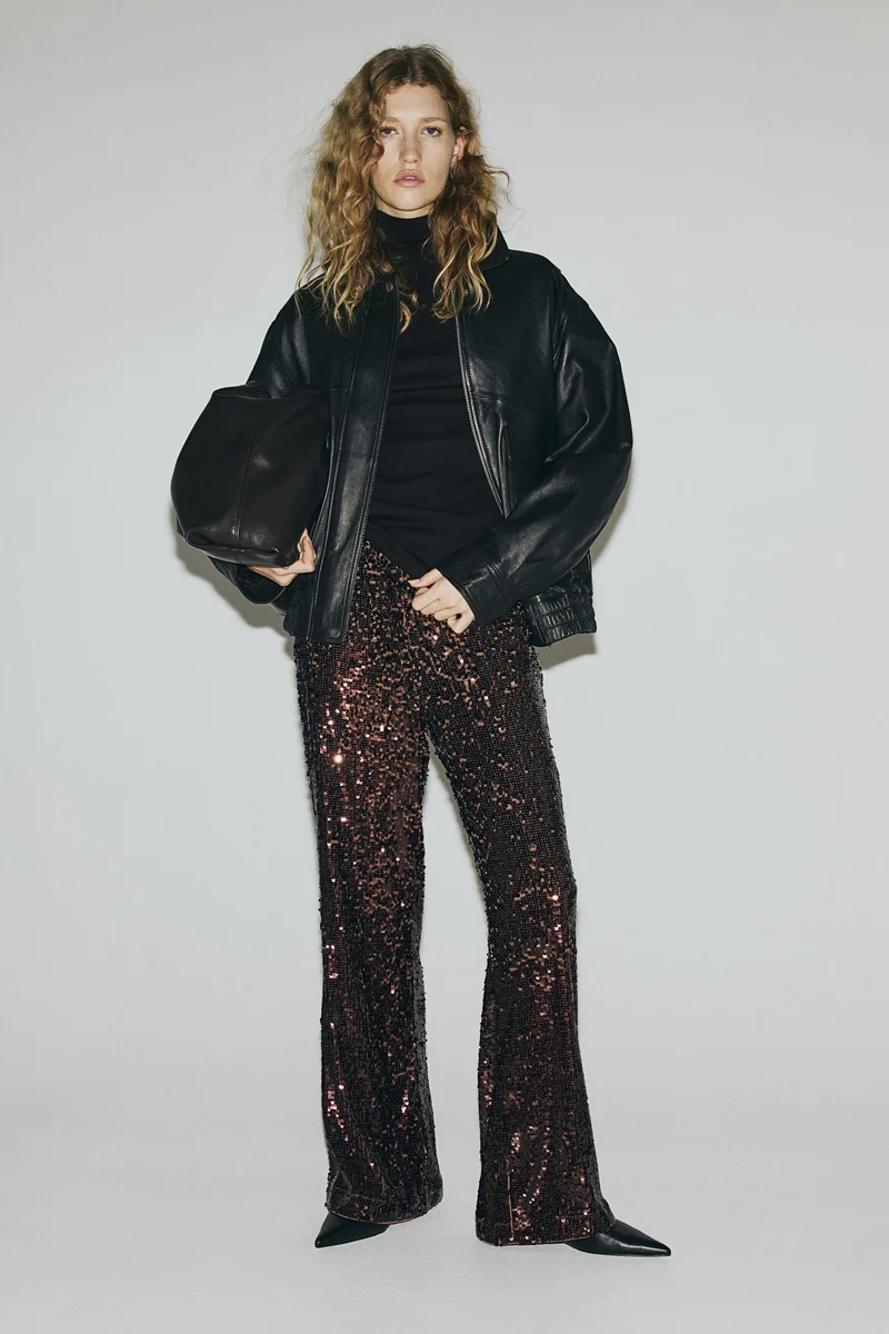 H&M Sequined trousers