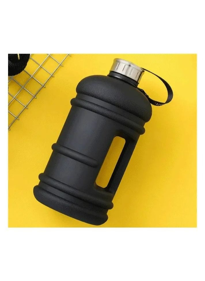 Generic - 2.2L Water Bottle BPA Free Half Gallon Large for Men Women Sports Fitness Perfect for Gym, Home, Office, School and Outdoor Activities Black Jet Water Bottle - Image 1