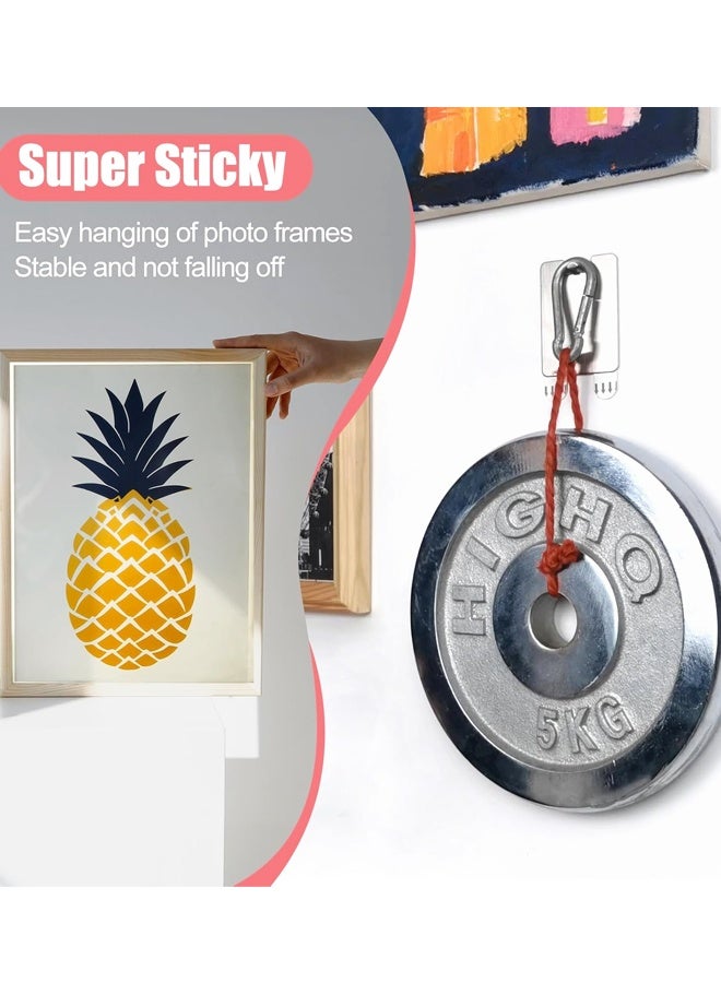 4 Pack Metal Picture Frame Hangers Damage Free Hanging, Picture Hanging Hooks No Damage to Wall Paint, Sawtooth Picture Wall Hangers Without Nails - Image 4