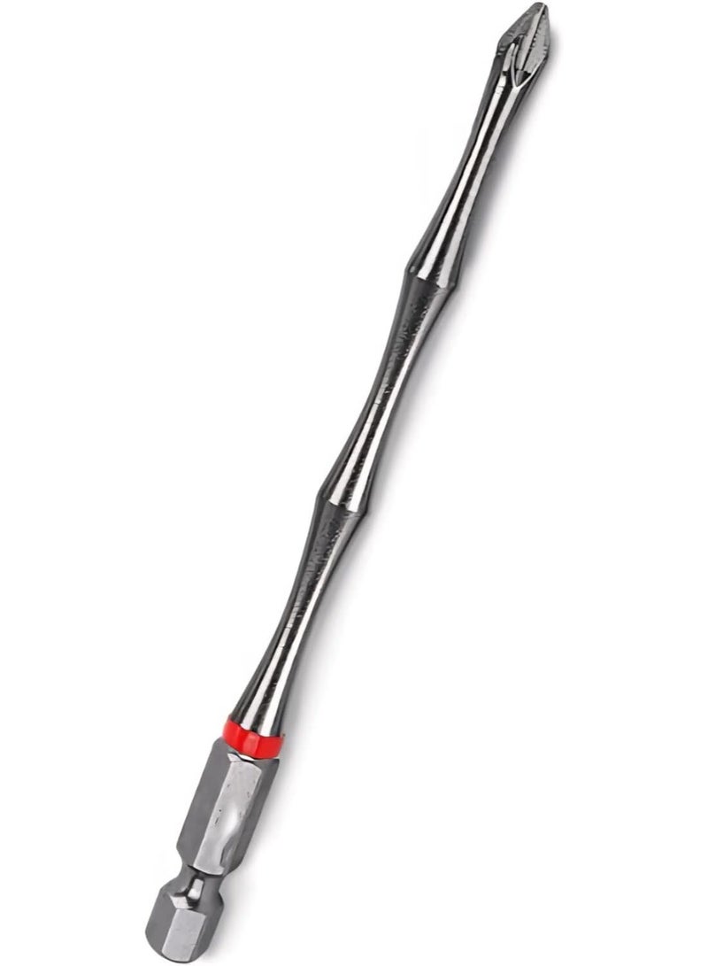 Magnetic Long Screwdriver Bit Set – 10-Piece, Silver Grey, Precision Screwdriver Bits with Magnetic Tip - Image 3