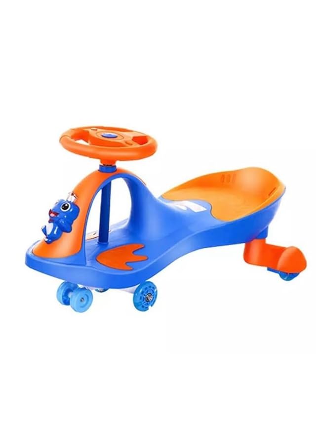 MAAS Amazing Swing Car With 360 Degree Swivel Handle And Light Up Pu Wheels For Kids Twist Rotate And Go Multi Color Product (Blue) - Image 2