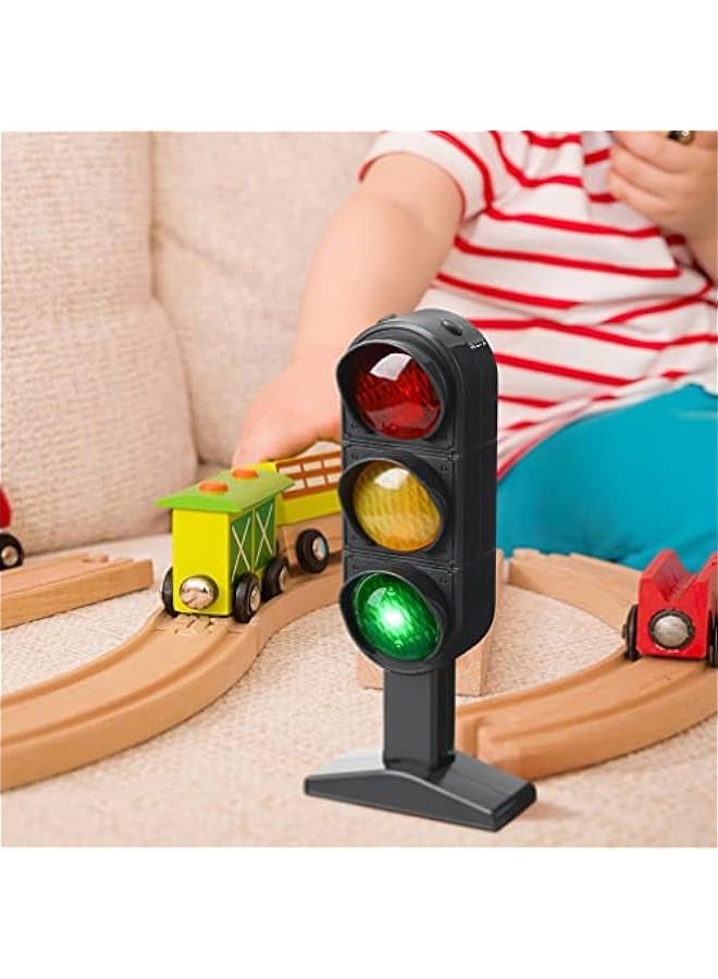 3Pcs Traffic Light Toy Stoplight Model, 20x8cm Traffic Signs Light Mini Stop Light Pretend Play Traffic Lamp Toy Simulation Traffic Lights Child Educational Toy - Image 2