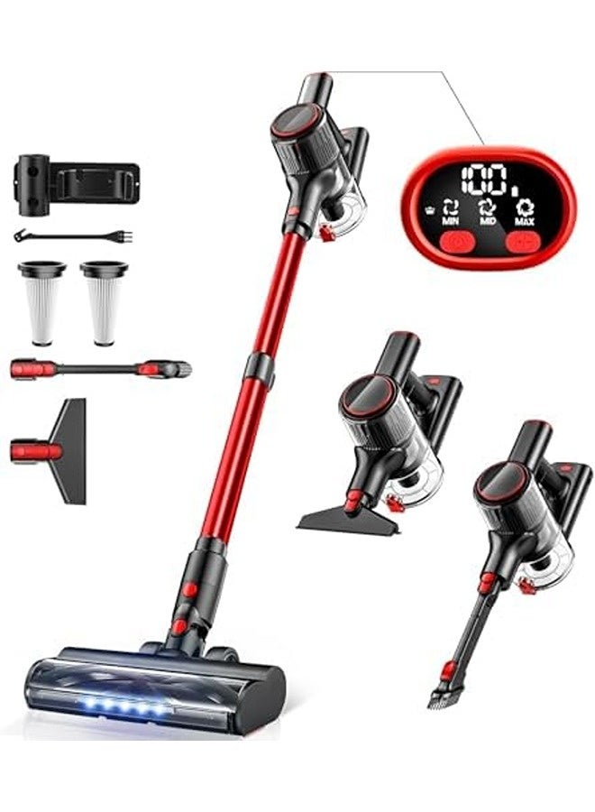 سنشر مكنسة A27R اللاسلكية متعددة الاستخدامات (8 في 1) – بثلاثة أوضاع للشفط، شاشة LED، مدة تشغيل ‎40‎ دقيقة، تصميم مضاد لتشابك الشعر، خفيفة الوزن، مثالية للأرضيات الخشبية والسجاد وشعر الحيوانات - Image 1