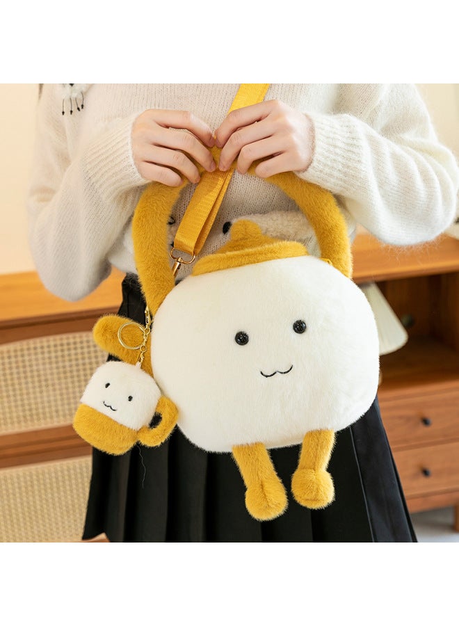 Genuine Creative Teapot Doll Pillow Crossbody Bag Plush Toy For Girlfriends Birthday Gift-Specifications:30* 30cm-Color:Teapot Doll  - Image 2