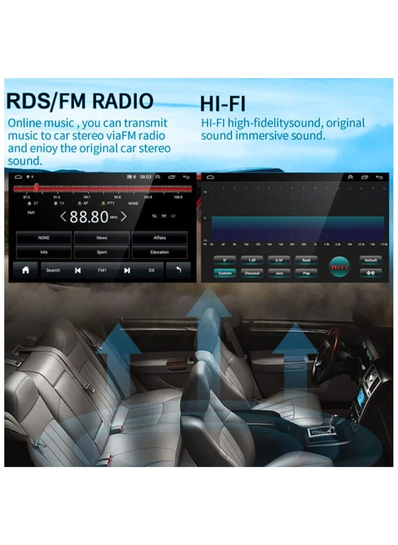 Android Car Stereo for Honda Civic 2016 2017 2018 2019 2020 2GB RAM 32GB ROM Wi-Fi BT, Radio GPS Navigation, 9 Inch IPS Touch Screen with Backup Camera Included