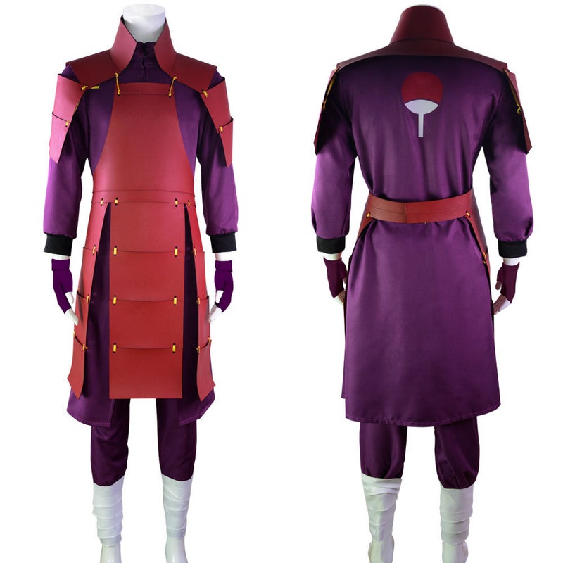 Uchiha Bans cos Clothing Animation Ninja cosplay Clothing Cross-border Goods in stock Armor Fashion Uchiha spot cos suit full set (armor coat pants leggings gloves)