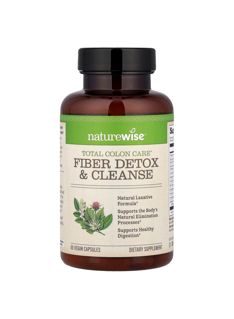 Total Colon Care®, Fiber Detox & Cleanse, 60 Vegan Capsules