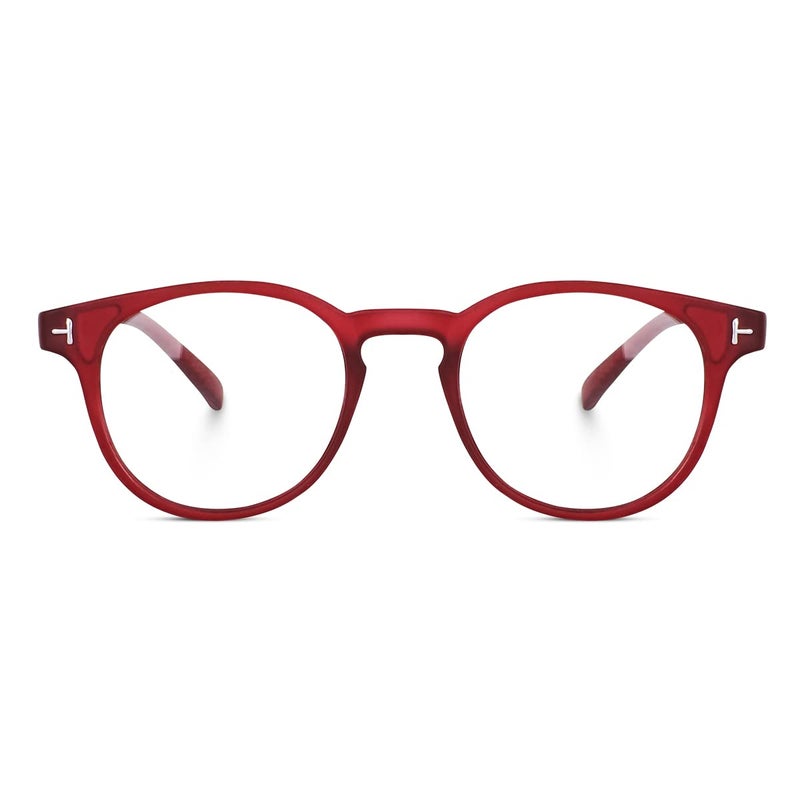 EYMEN Classic Non Prescription Clear Lens Glasses for Women Men Round Frame Eyeglasses Multiple Shades - Image 2