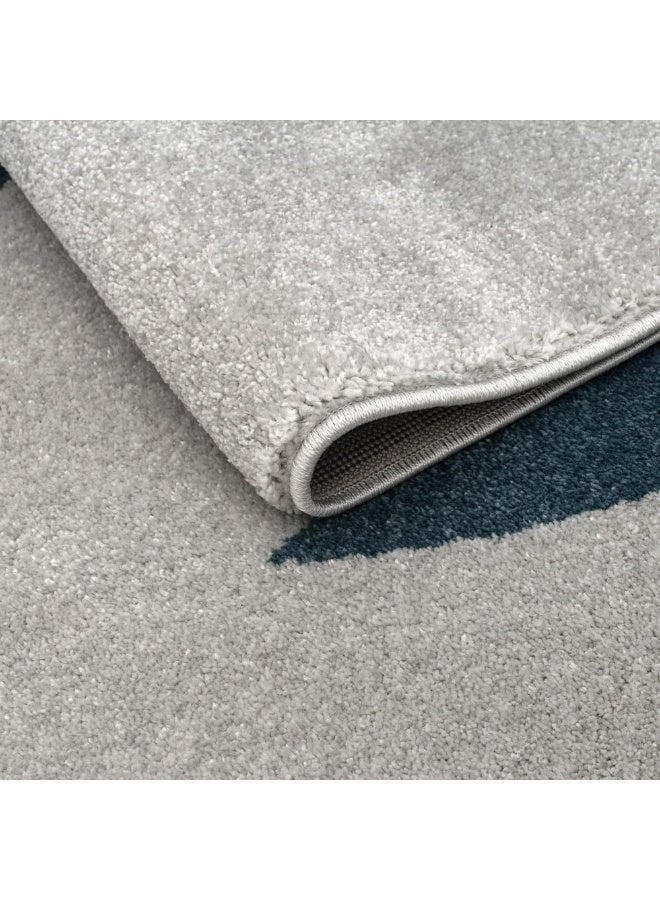 DANUBE HOME Knight Kids Rug  | Washable Kids Rugs Style | Polypropylene + Polyester Area Rug Floor Covering | Indoor Carpet For Living Room Dining Bedroom 160X230cm-Grey - Image 2