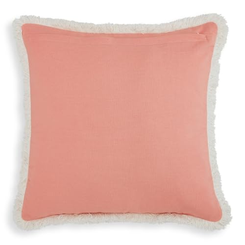 haus & kinder Decorative Cushion Cover | Sandstone Luxe Throw Cushion Cover for Sofa, Living Room | Cotton Cushion Covers 16 Inch X 16 Inch (Set of 1) - Image 5
