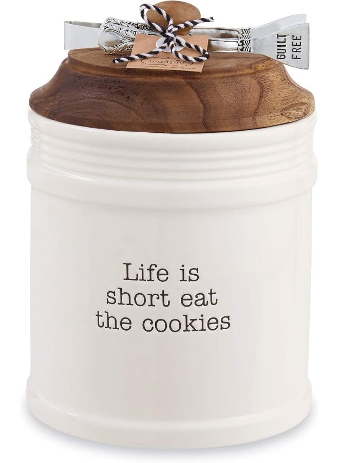 Mud Pie Circa Cookie Jars (Life is Short) - Image 1