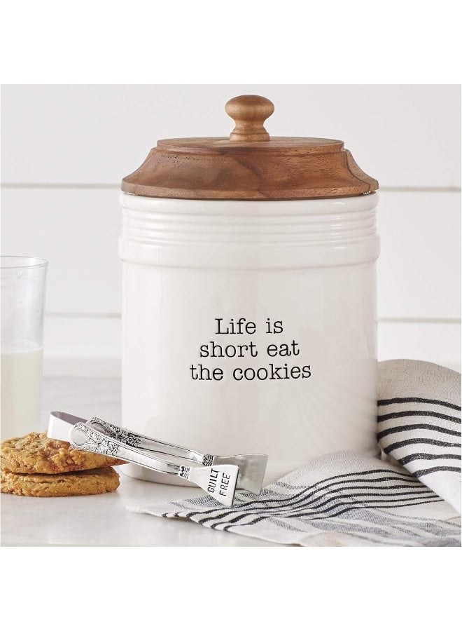 Mud Pie Circa Cookie Jars (Life is Short) - Image 2