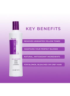 FANOLA Color Depositing Purple Shampoo Toner 11.8 Oz For Blonde Silver Gray Anti Brass Remove Yellow Tones & Brassiness From Highlightedbleached Hair  - Image 3