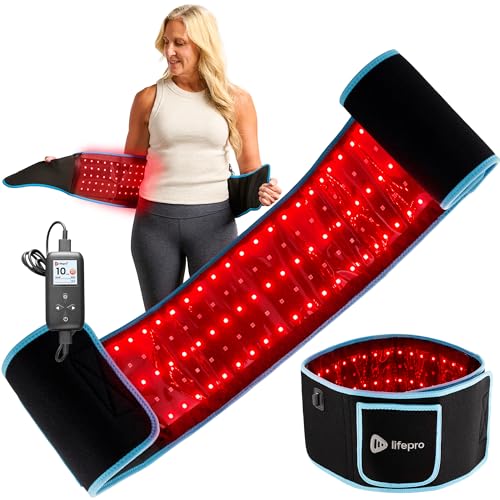Lifepro Red Light Therapy Belt – Infrared Red Light Therapy for Body, Back and Shoulder - 660nm & 850nm Near Infrared Heating Pad – Adjustable & Portable for Wellness & Relaxation - Image 1