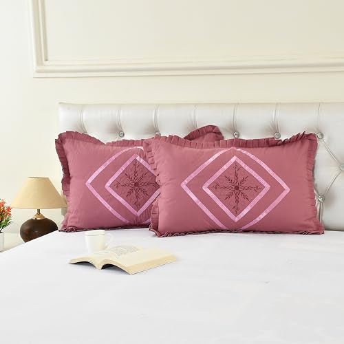 Rj Products Embroidery Pillow Cover Onion Color Set of 4 Pieces - Image 3