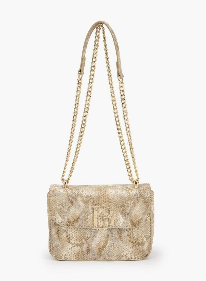 Flora Bella By Shoexpress FLORA BELLA METALLIC PU CROSSBODY BAG WITH ADJUSTABLE SHOULDER STRAP Ramadan Collection