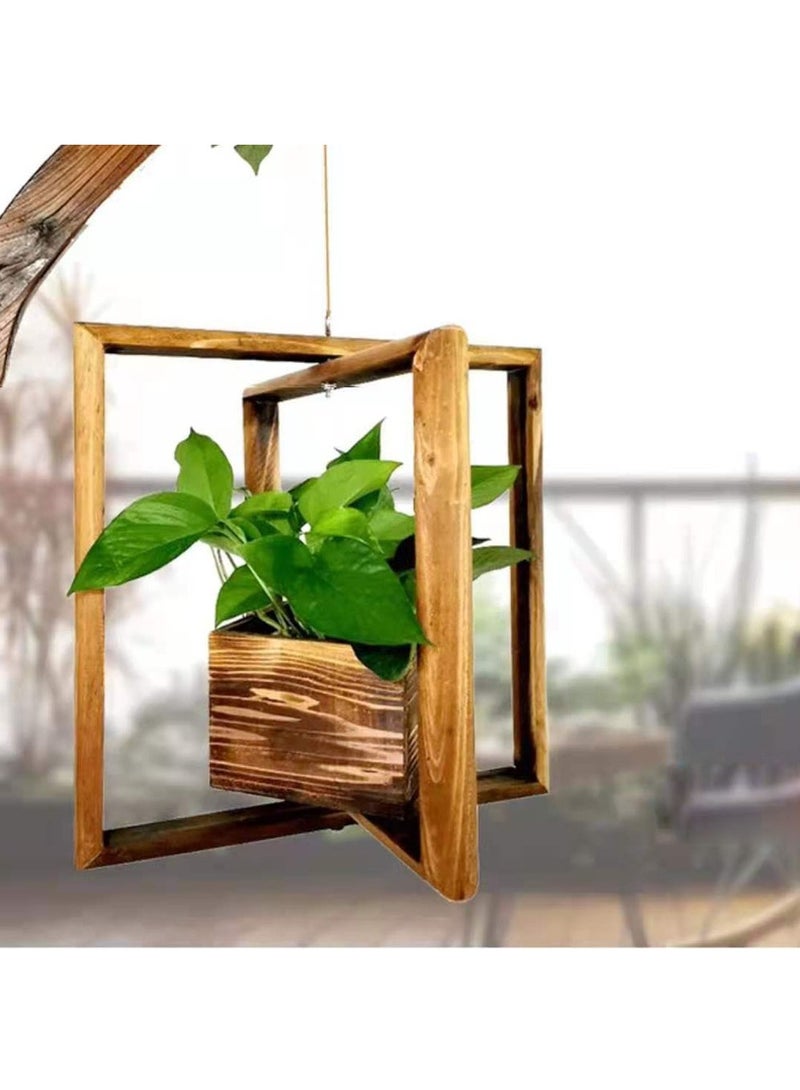 FFD Wooden Hanging Flower Pot 39x39x20 - Image 3