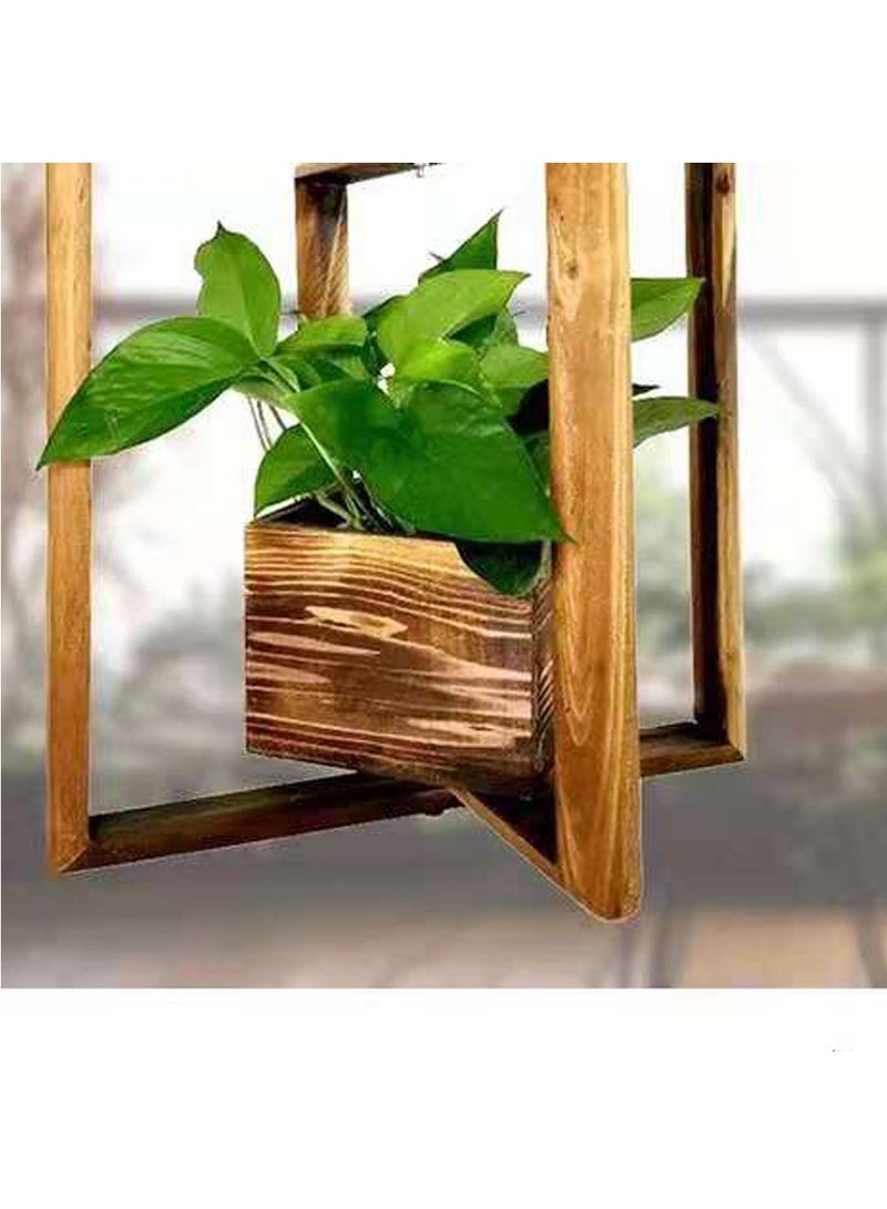 FFD Wooden Hanging Flower Pot 39x39x20 - Image 4