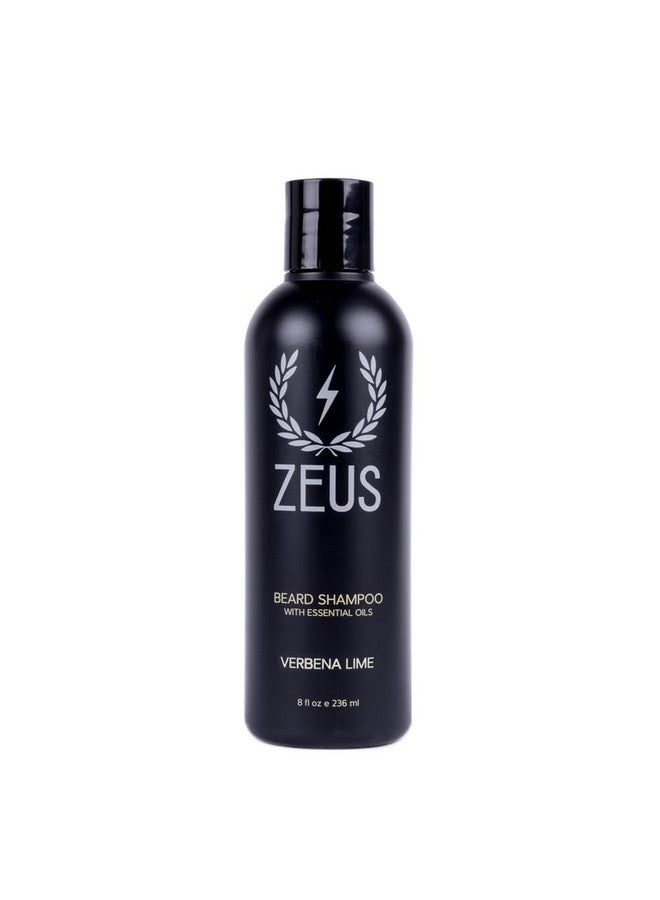 Zeus Beard Shampoo Wash, Cleansing & Moisturizing Beard Wash With Green Tea & Natural Ingredients To Soften Beard 8 Oz (Made In Usa) Verbena Lime - Image 1