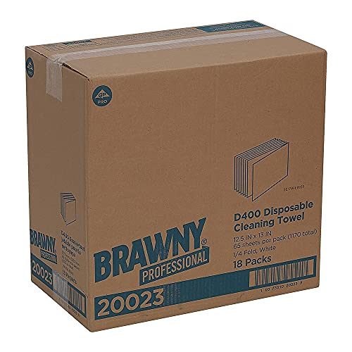 Georgia-Pacific GeorgiaPacific GP Brawny Professional D400 Disposable Cleaning Towel 14Fold White 20023 - Image 5