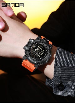 Sanda SANDA Outdoor Sports Men Watch Waterproof LED Analog Digital Show Multifunction Big Dial Electronic Wristwatch G style Male Clock  - Image 4