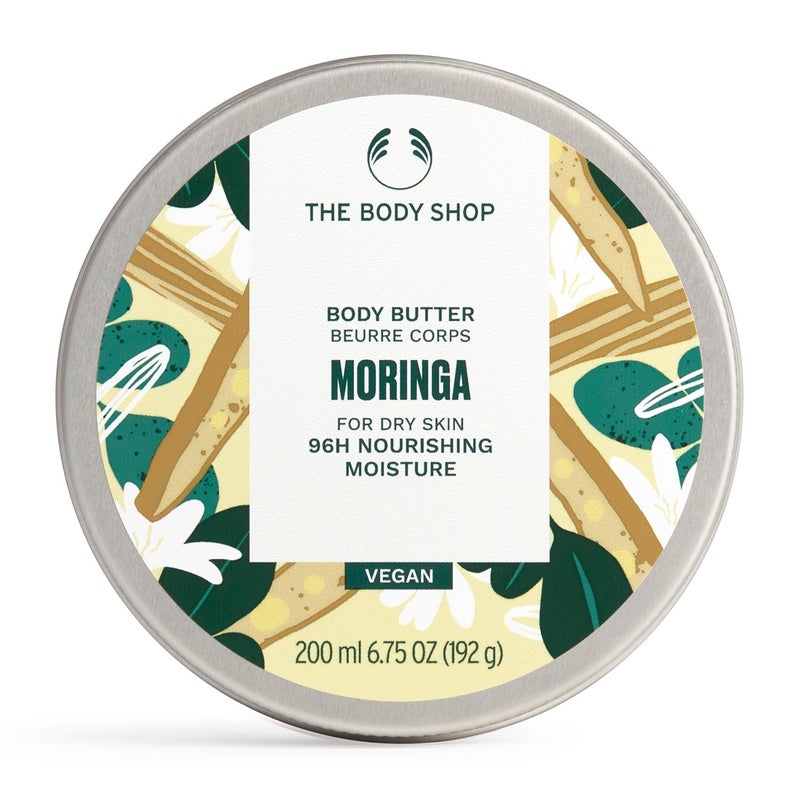 THE BODY SHOP Moringa Body Butter 200ml | Rich Nourishing Body Moisturizer for Soft, Smooth & Hydrated Skin with Fresh Moringa Fragrance - Image 1