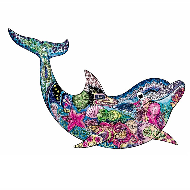 Wolf Lion Animal Alien Wooden Puzzle Irregular Wooden Puzzle Puzzle Toy - Image 3