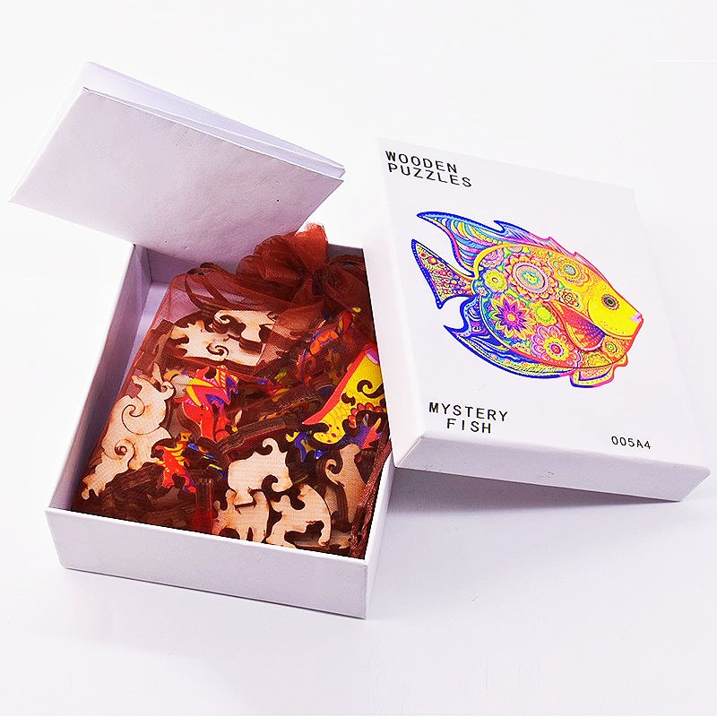 Wolf Lion Animal Alien Wooden Puzzle Irregular Wooden Puzzle Puzzle Toy - Image 5