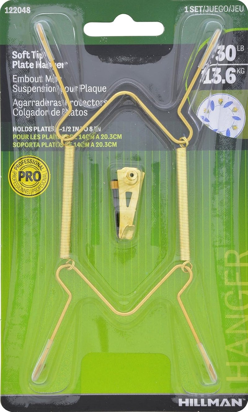Hillman 122048 Decorative Plate Hangers for 5-1/2" to 8" Plates with Tip Protectors - Image 2