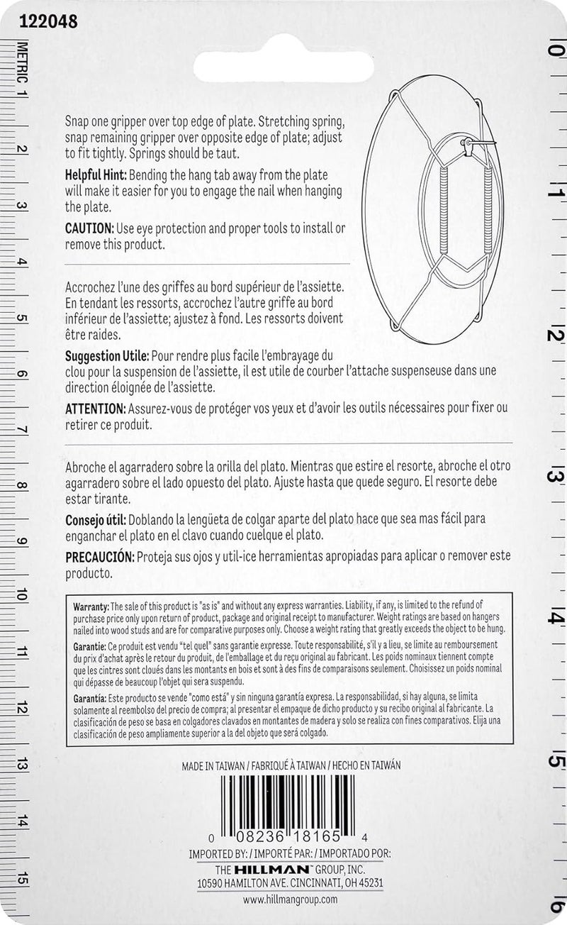Hillman 122048 Decorative Plate Hangers for 5-1/2" to 8" Plates with Tip Protectors - Image 3