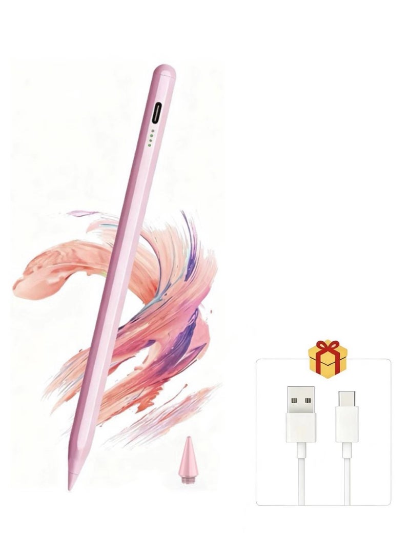 Altrone Stylus Pen for iPad 2018–2025 [Fast Charging | Tilt Sensitivity | Palm Rejection] Compatible with iPad 11/10/9/8/7/6, Air 7/6/5/4/3, Pro 13”/12.9”/11”/M4, Mini 7/6/5, (Rose Pink)) - Image 1