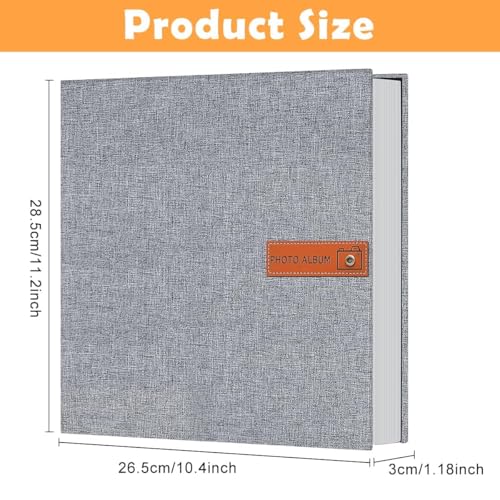 GKN Photo Album Self Adhesive 40 Pages | DIY Scrapbook Album with Linen Cover | Wedding, Anniversary & Family - Image 3