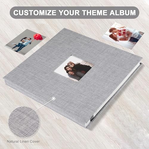 GKN Photo Album Self Adhesive 40 Pages | DIY Scrapbook Album with Linen Cover | Wedding, Anniversary & Family - Image 4