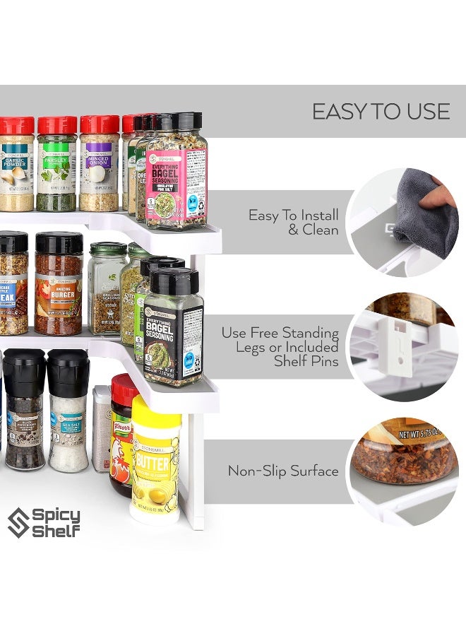 Bathroom Racks, Multifunctional Adjustable Kitchen Bathroom Racks Can be Stacked to Organize Storage Racks Seasoning Pot Shelf Accessories - Image 5